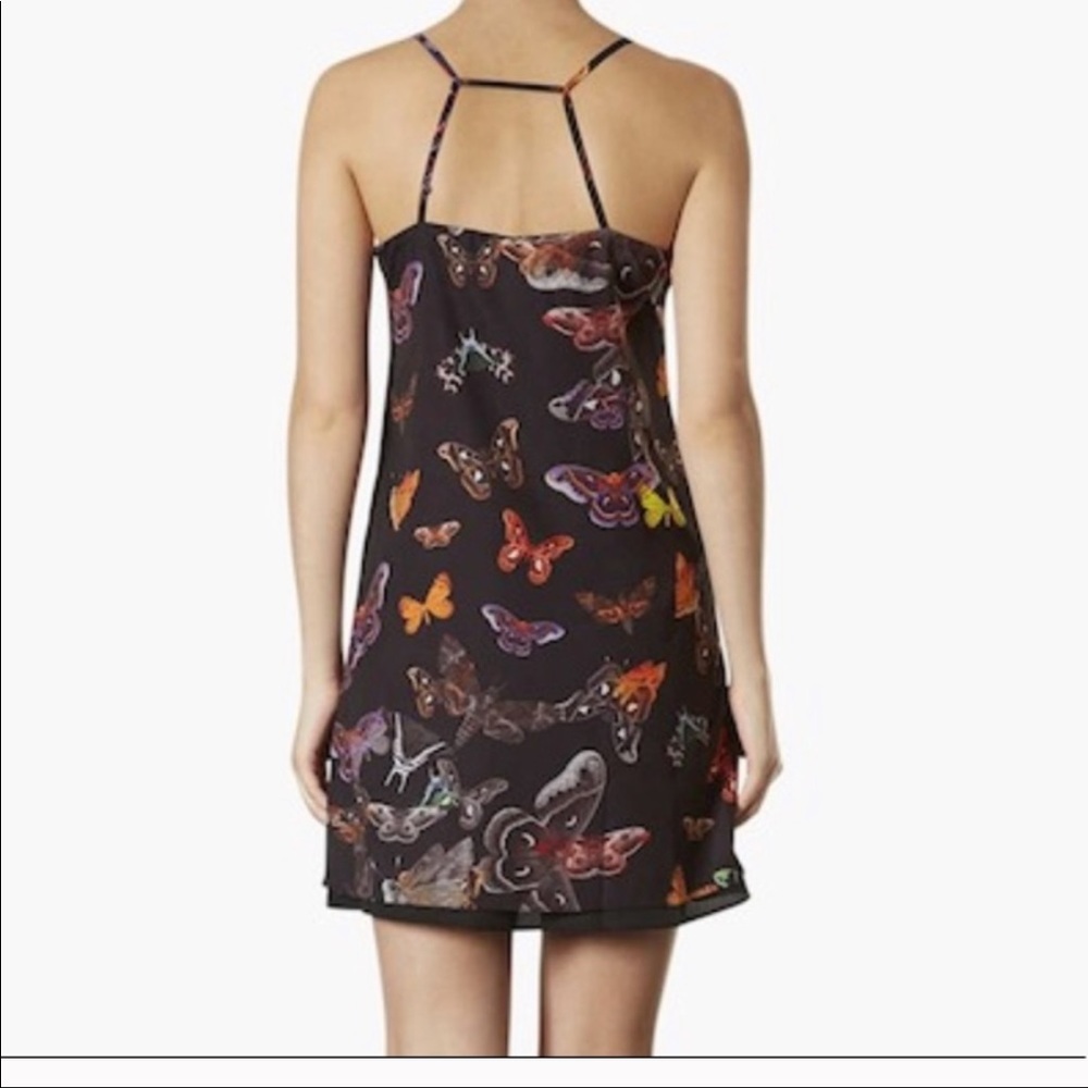 Topshop butterfly print mini slip dress - US 4 - Picture 4 of 6